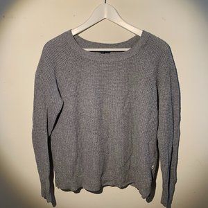 American Eagle Gray Knit Sweater